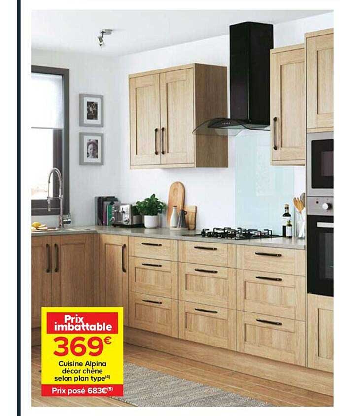 Cuisine Alpina Décor Chêne Selon Plan Type