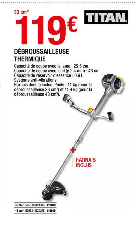 Débroussailleuse Thermique