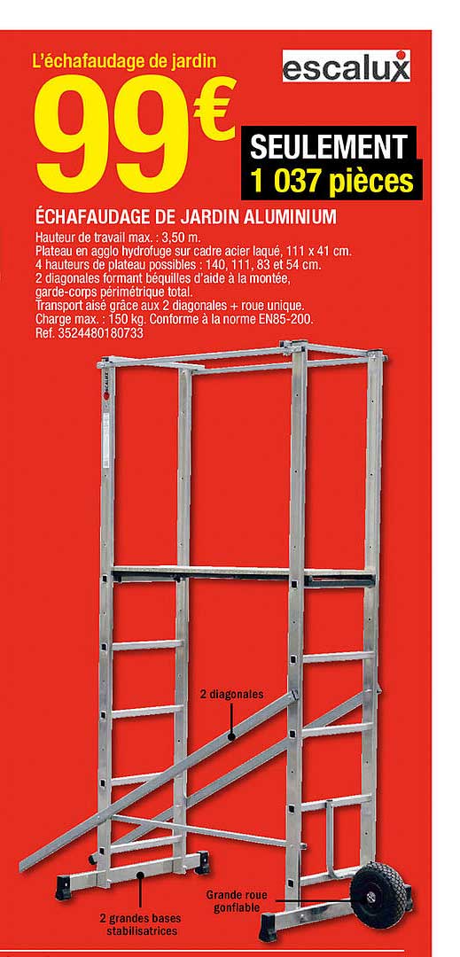 échafaudage De Jardin Aluminium