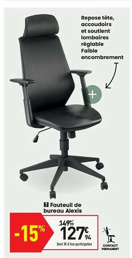 fauteuil de bureau alexis