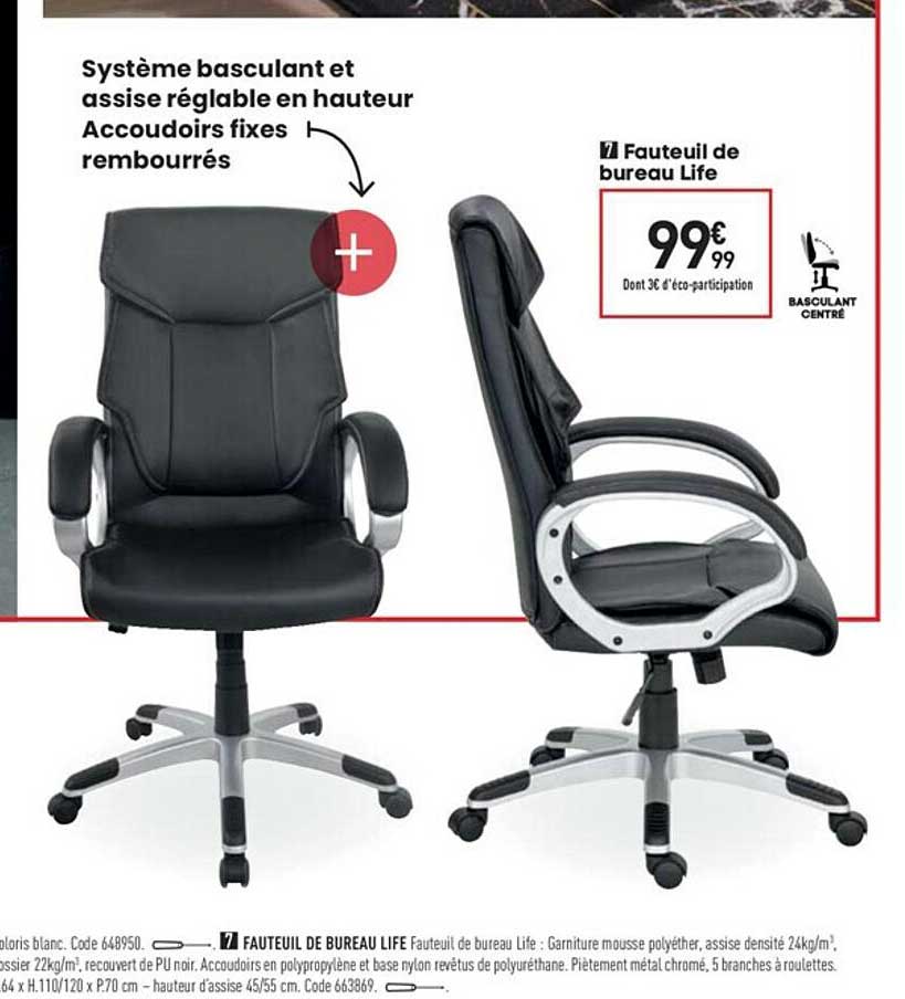Fauteuil De Bureau Life