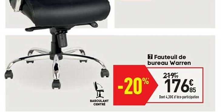 fauteuil de bureau warren