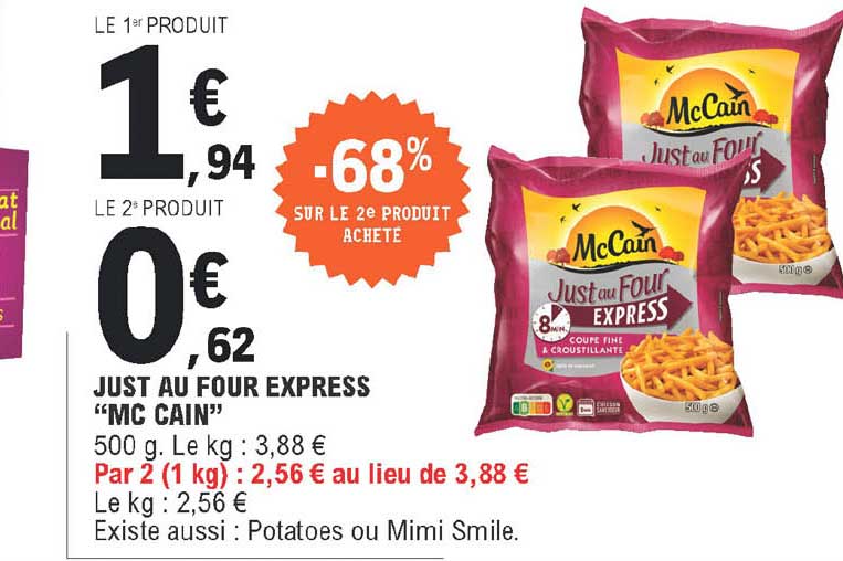 just au four express "mc cain"