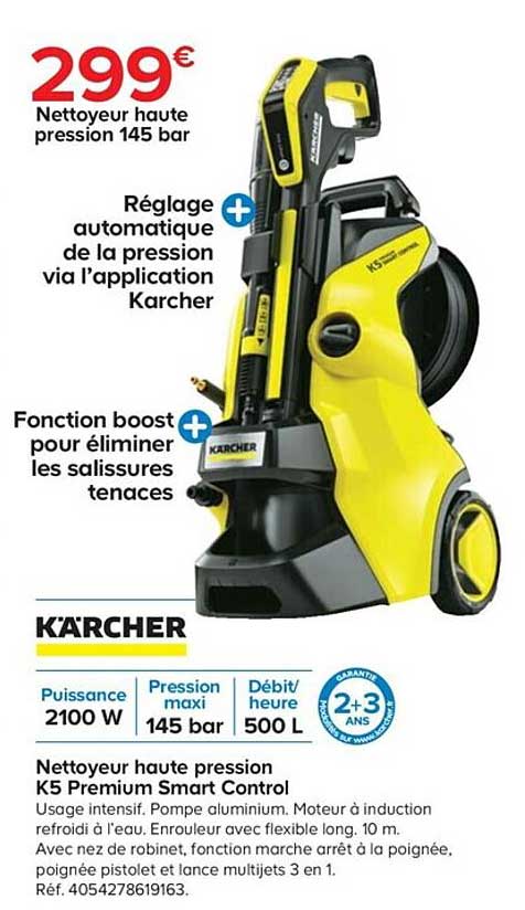 kärcher nettoyeur haute pression k5 premium smart control