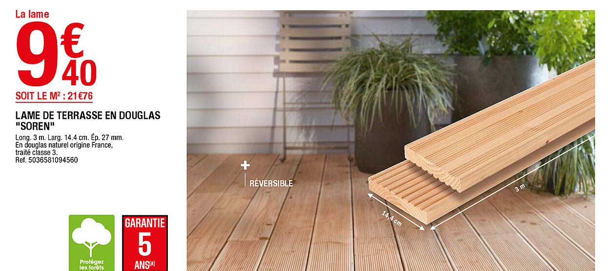 lame de terrasse en douglas "soren"