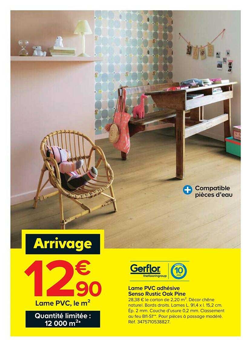 lame pvc adhésive senso rustic oak pine gerflor