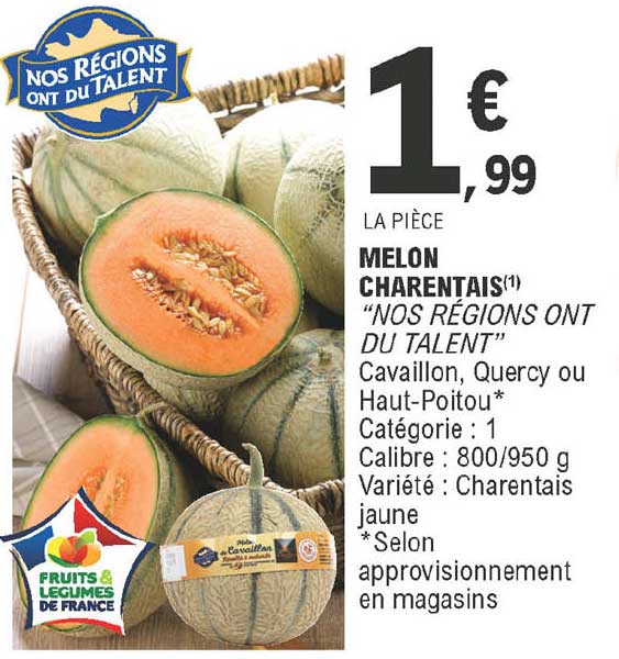 melon charentais "nos régions ont du talent"
