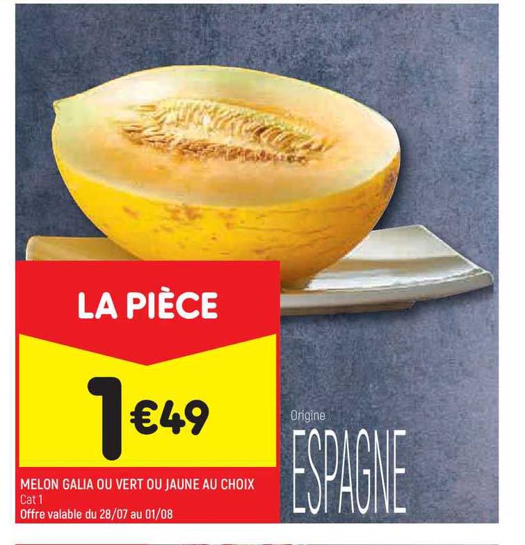 Melon Galia Ou Vert Ou Jaune Au Choix