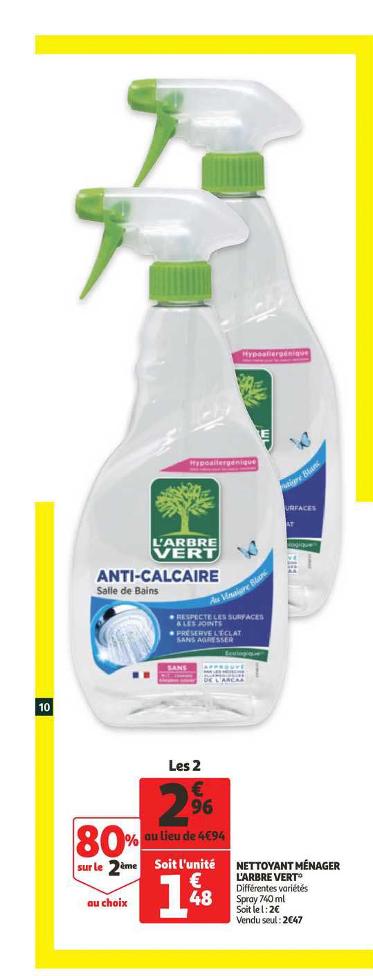 nettoyant ménager l'arbre vert