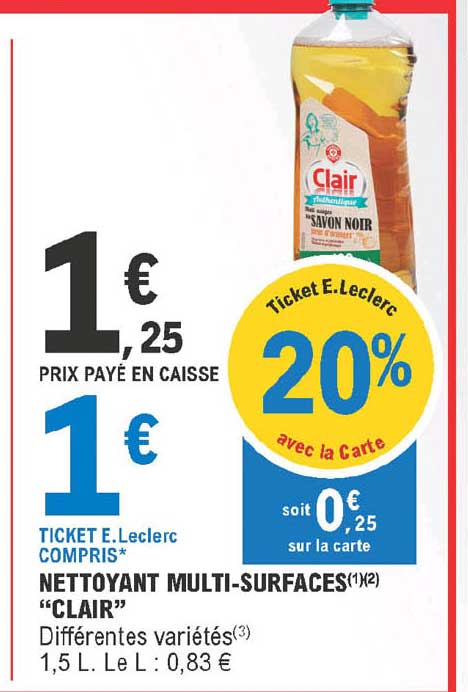 nettoyant multi-surfaces "clair"