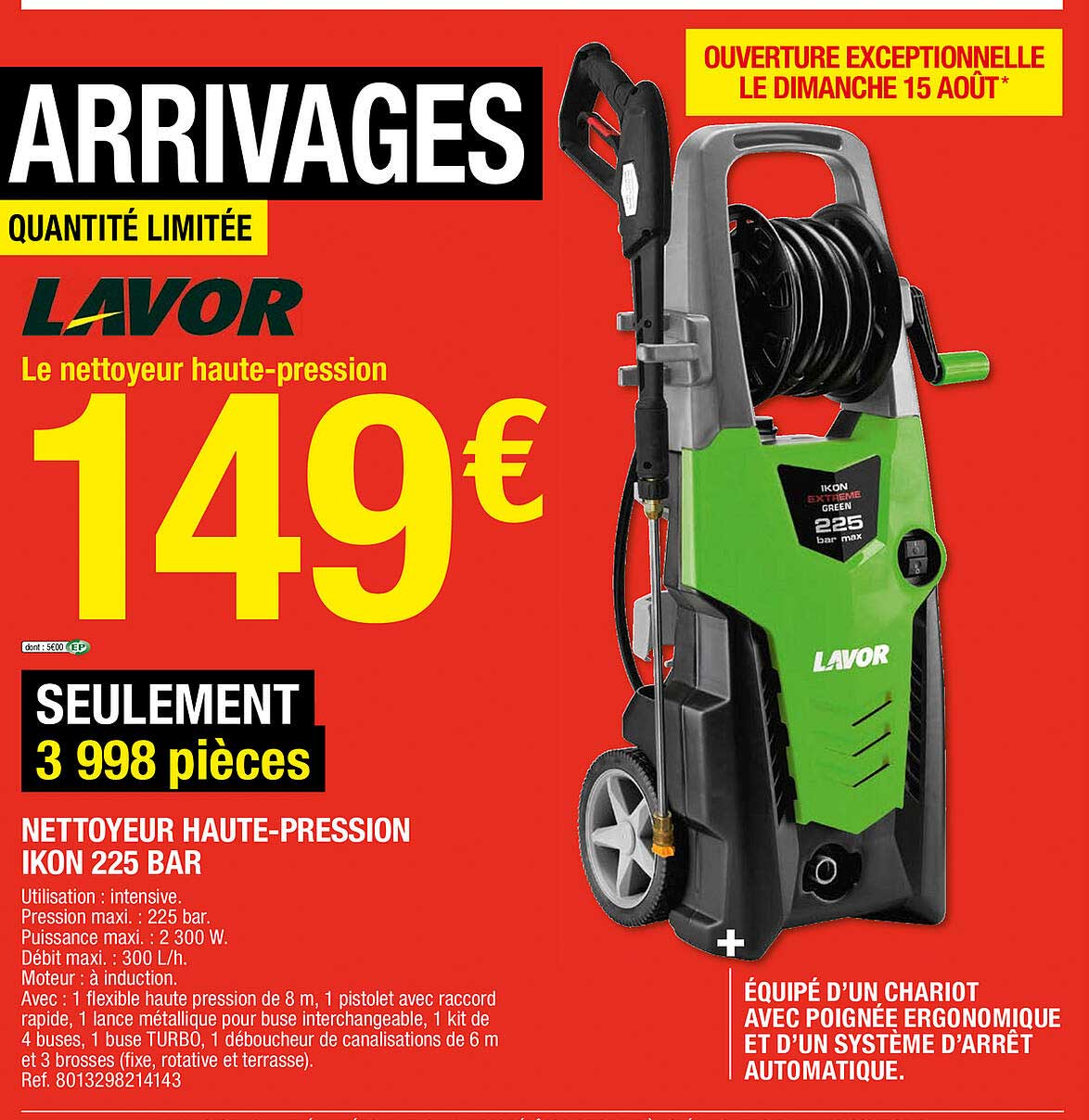 nettoyeur haute-pression ikon 225 bar