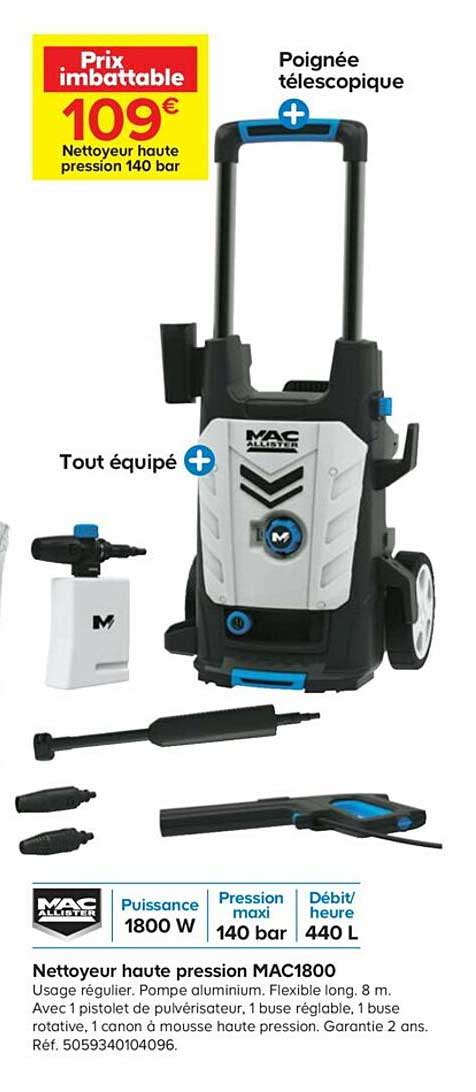 Nettoyeur Haute Pression Mac1800