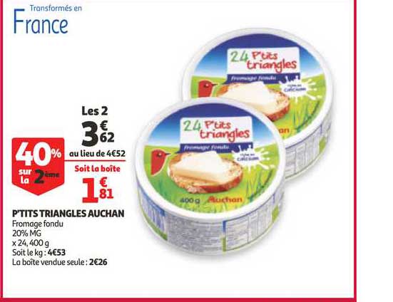 p'tits triangles auchan