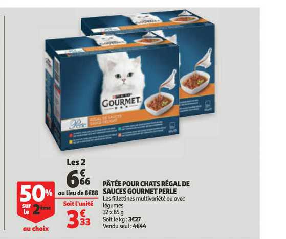 Pâtée Pour Chats Régal De Sauces Gourmet Perle