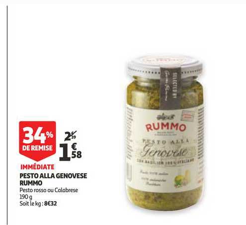 pesto alla genovèse rummo