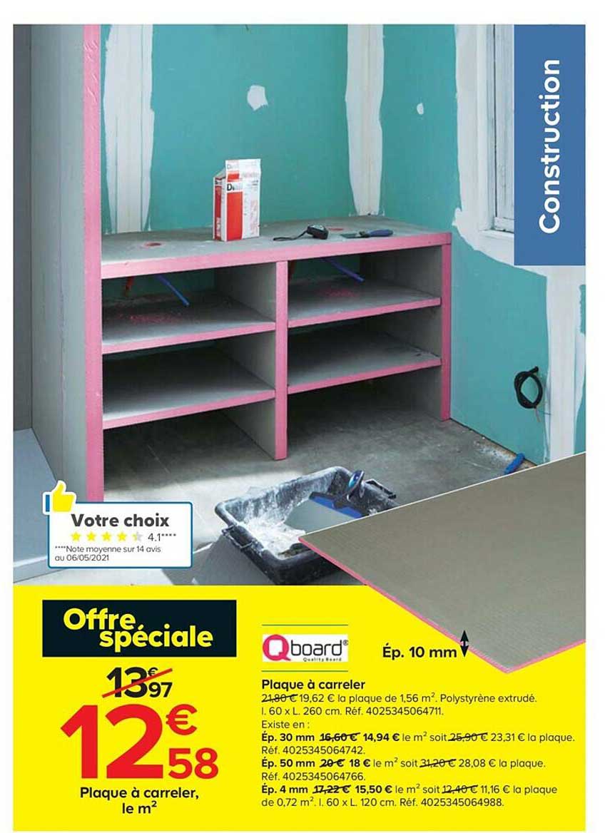 plaque à carreler qboard