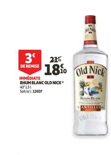 rhum blanc old nick