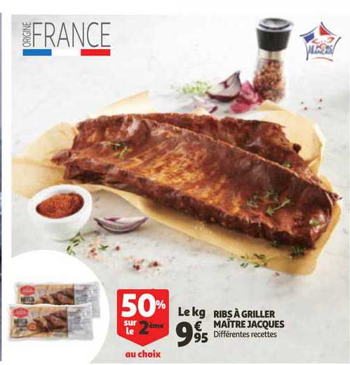 ribs à griller maître jacques