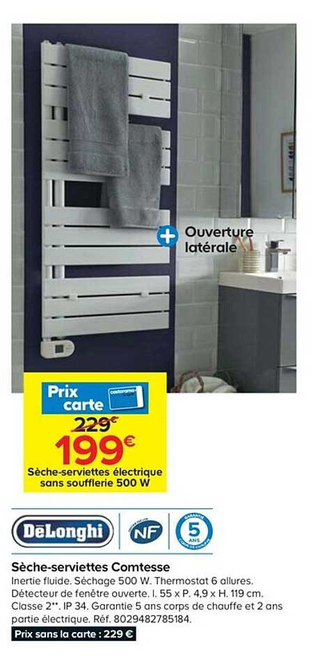 sèche serviette comtesse delonghi