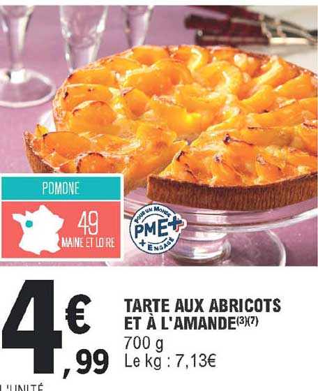 tarte aux abricots et à l'amande