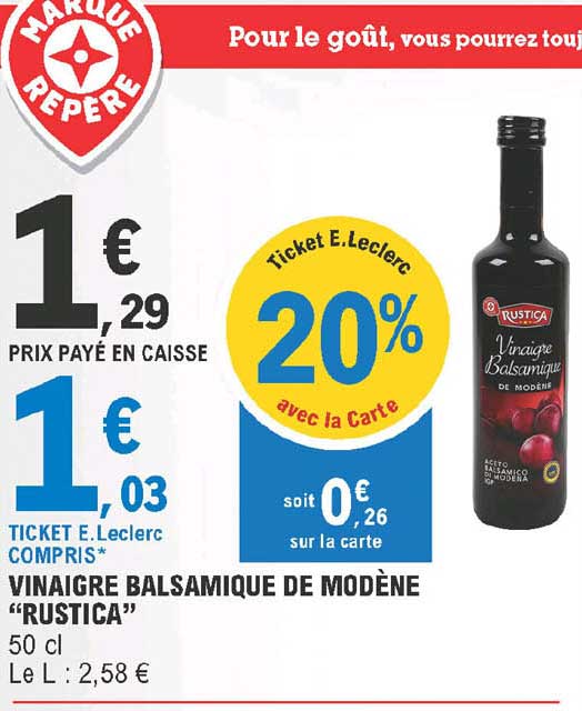 Vinaigre Balsamique De Modène "rustica"