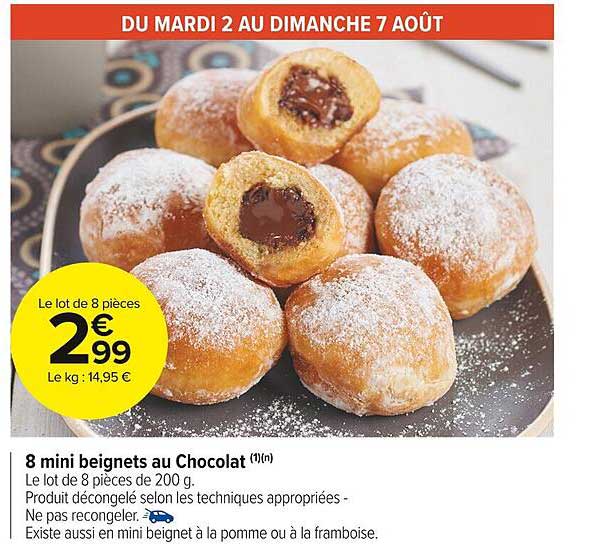 8 Mini Beignets Au Chocolat