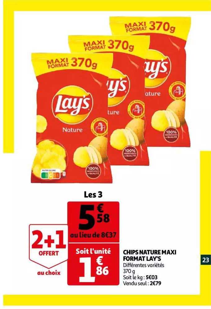 chips nature maxi format lay's