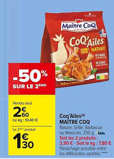 coq'ailes maître coq