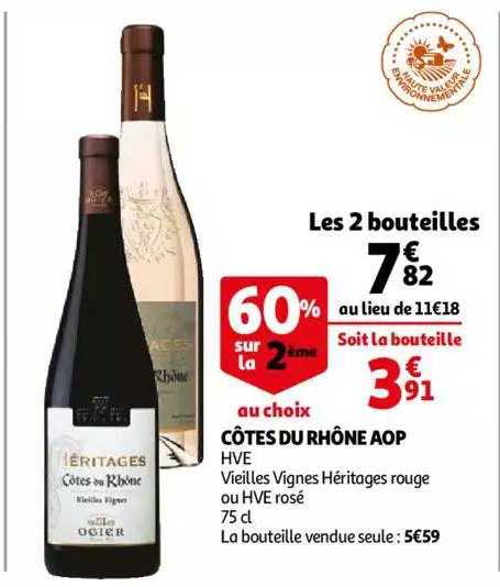 côtes du rhône aop hve vieilles vignes héritages rouge ou hve rosé