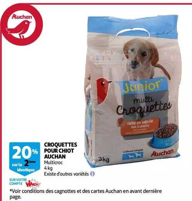 croquettes pour chiot auchan multicroc