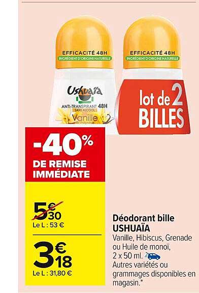 Déodorant Bille Ushuaïa