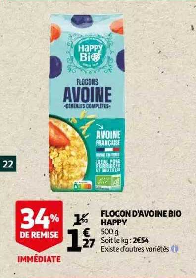 Flocon D'avoine Bio Happy