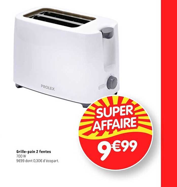 grille-pain 2 fentes