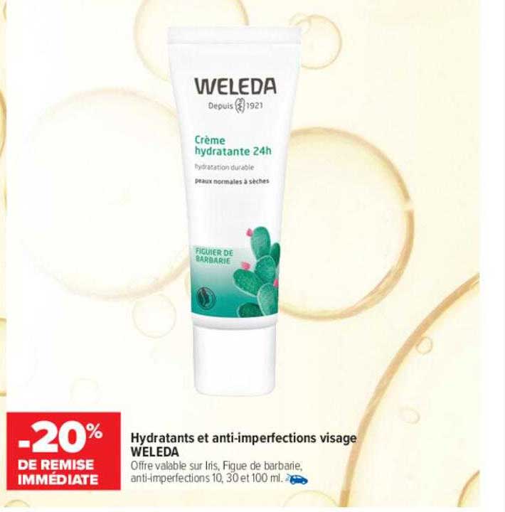 hydratants et anti-imperfections visage weleda