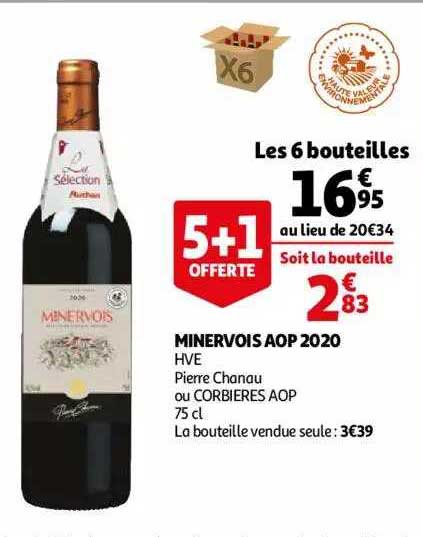 Minervois Aop 2020 Hve Pierre Chanau Ou Corbières Aop