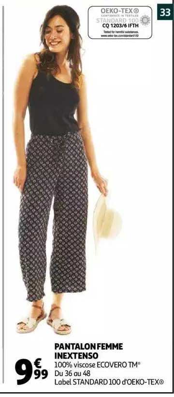 Pantalon Femme Inextenso
