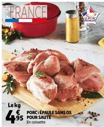 Porc : épaule Sans Os Pour Sauté