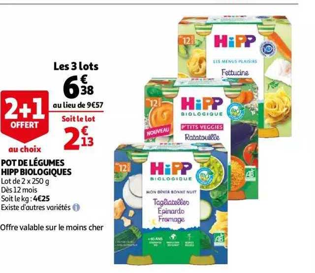 Pot De Légumes Hipp Biologiques