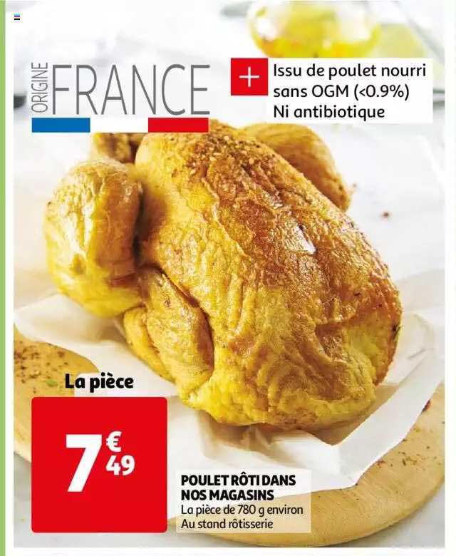 poulet rôti dans nos magasins