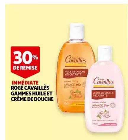 rogé cavaillès gammes huile et crème de douche