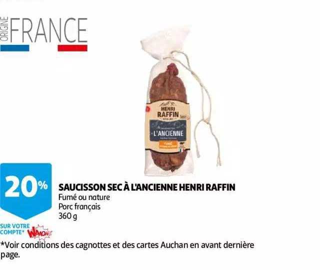 saucisson sec à l'ancienne henri raffin