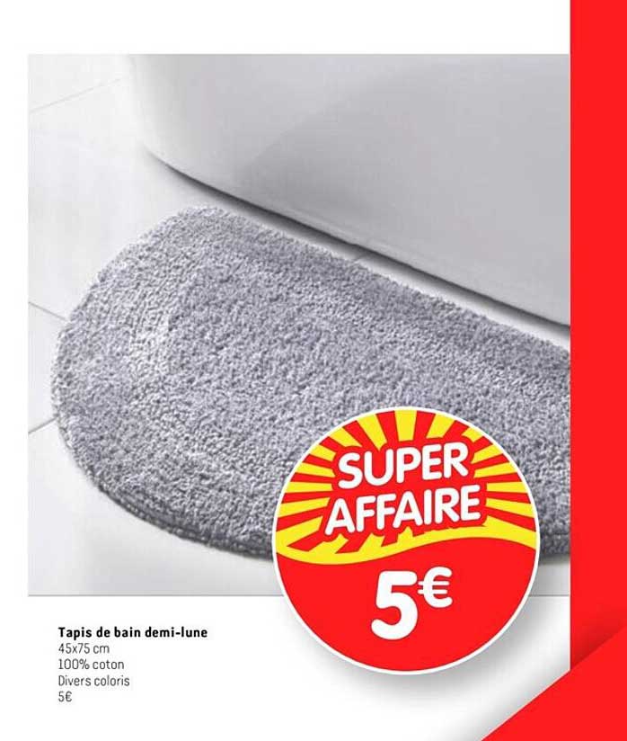 tapis de bain demi-lune