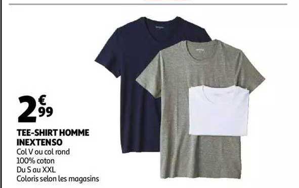 tee-shirt homme inextenso