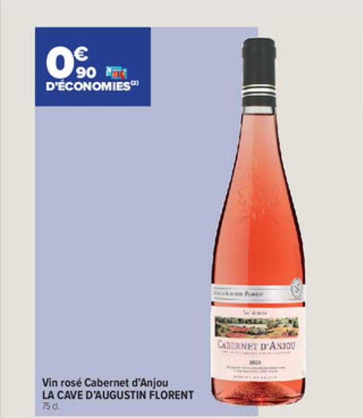 vin rosé cabernet d'anjou la cave d'augustin florent