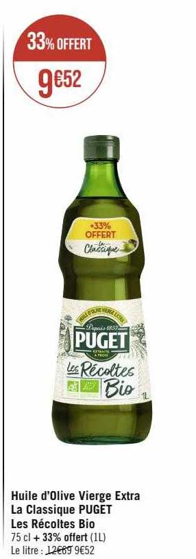 huile d'olive vierge extra la classique puget les récoltes bio