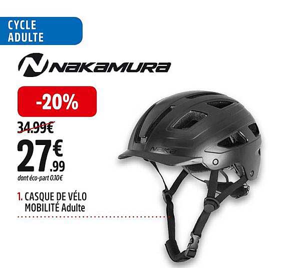casque de vélo mobilité adulte nakamura