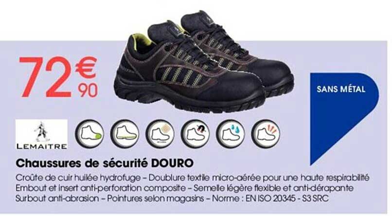 chaussures de sécurité douro le maître