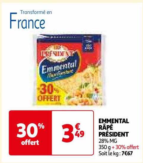 Emmenta Râpé Président