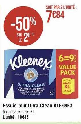 essuie-tout ultra-clean kleenex