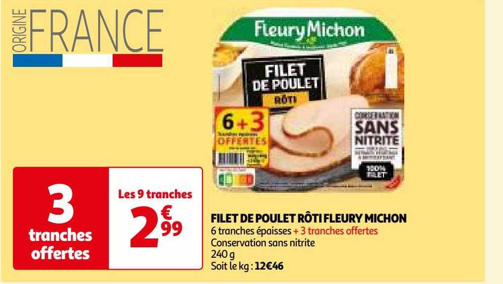 filet de poulet rôti fleury michon